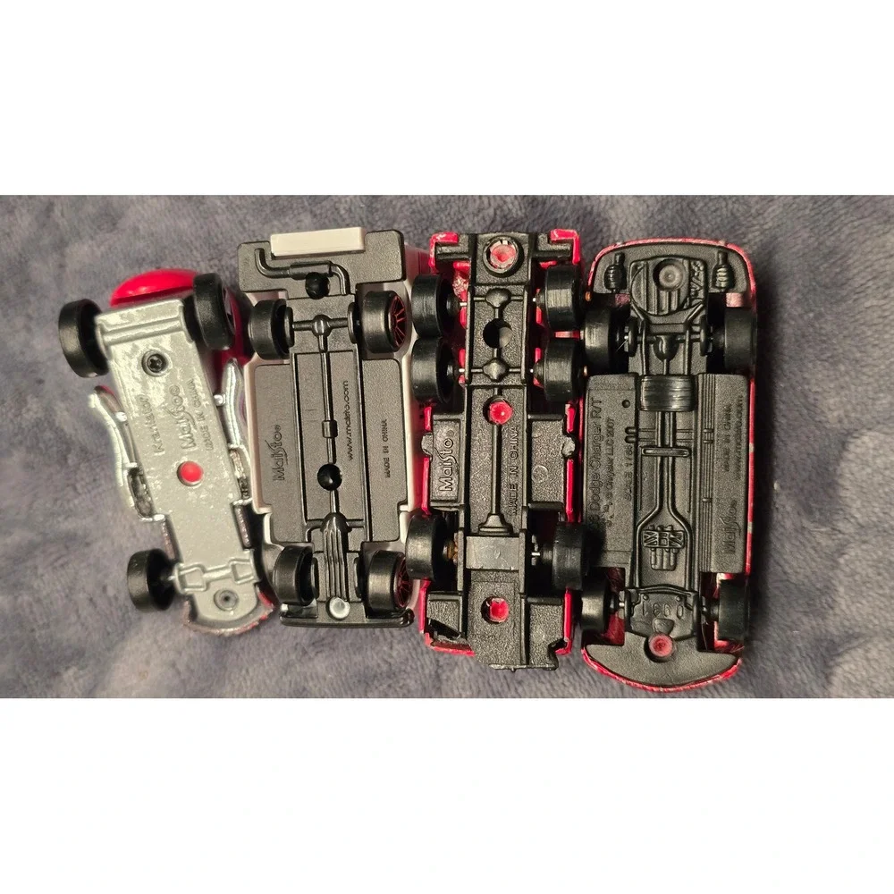 Maisto Diecast Vehicle Lot Fire Truck Dodge Charger R/T EMS Truck Skull Hot Rod